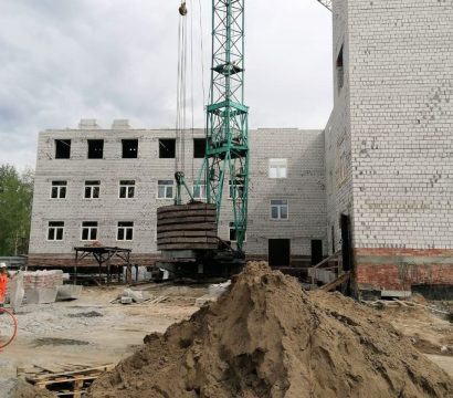 В Новоузенске полным ходом идёт строительство нового здания поликлиники