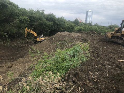 Началось строительство коллектора в Глебучевом овраге