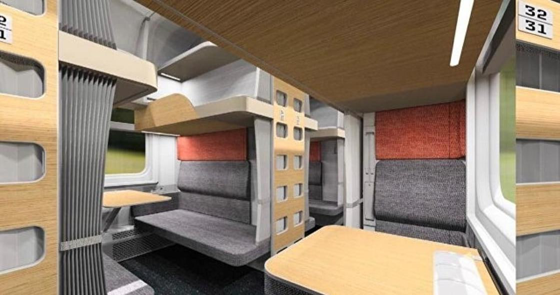 В Москве представили новый плацкартный вагон