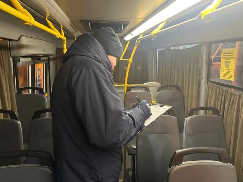 Прошла предрейсовая проверка пригородного и городского общественного транспорта